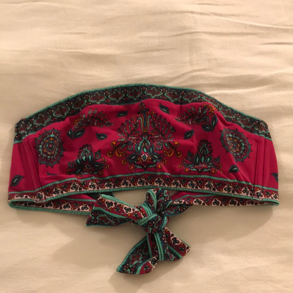 Victoria’s Secret multi color bandeau bikini top
